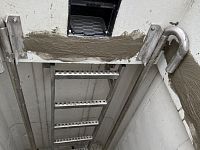 žebřík betonové vodoměrné šachty, horní rožínka, db betonové jímky